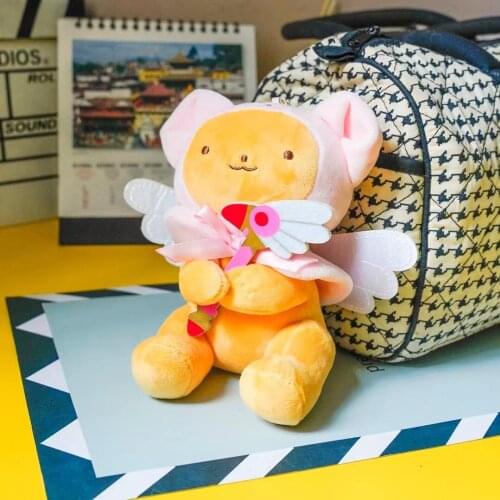 1 Pcs Lovely Anime Cardcaptor Sakura Plush Doll Card Captor Kero Spinel Soft Stuffed Plush Toys Pendant Keychains Kids Gifts