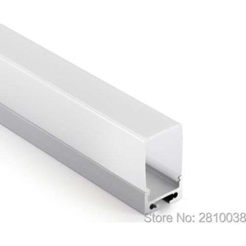 100 X 2M Sets/Lot Office lighting led strip profile aluminium and deep U type led aluminum profile for suspending lights