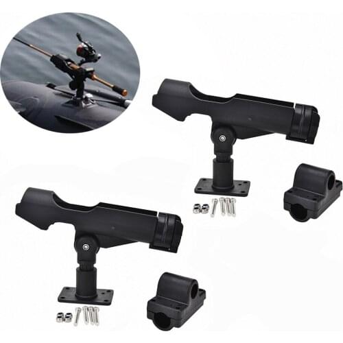 2pc Boat Fishing Rod Pole Holder Bracket Tackle Kit Adjustable for Kayak Canoe Boat Accessories Fishing Equipment Tool