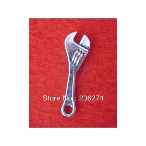 600Pcs tibet silver spanner Charms Pendants Alloy Chrms Findings 24*8mm bead bead