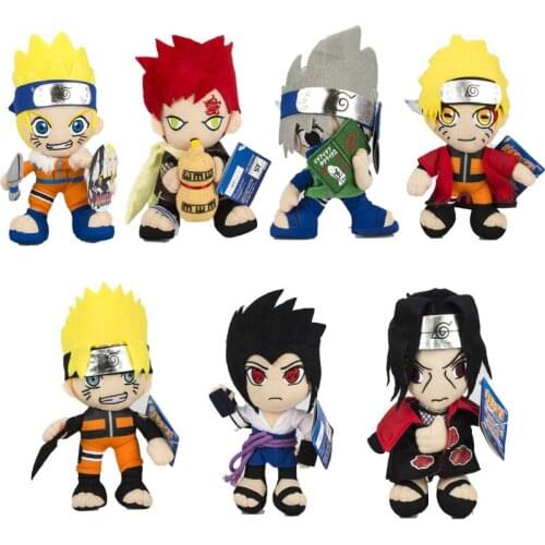 Anime Naruto Q Version Uzumaki Naruto Kakashi Uchiha Itachi Kurama Plush Doll Kids New Funny Joy Toy 17Cm Kawaii Birthday Gift