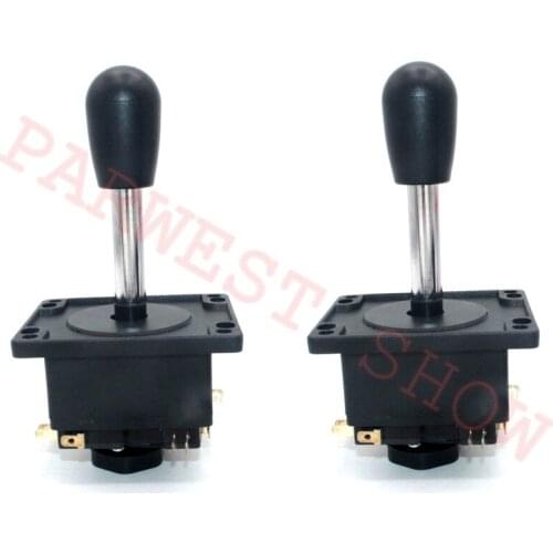 Free shipping 2PCS Spanish style joystick with microswitch Black and Red Balltop for arcade game machine parts