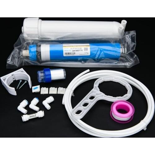 Free Shipping 50gpd RO Membrane + 1812 RO Membrane Housing + Reverse Osmosis Water Filter System Parts