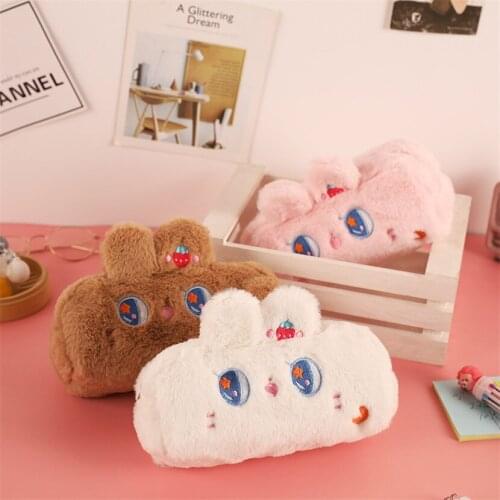 Pencil Case For Adults Plush Estuche School Accessories Office Supplies Stationery School Pencilcases Large Among Ac Escolares