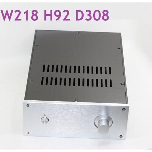 Size D308 W218 H92 All aluminum chassis pre-amplifier DIY Power Amplifier case WA38