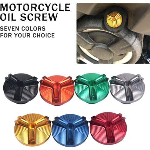 For Yamaha YZ65 80 85 125 250 250F 450F 125X 250X 250FX 450FX WR250F M20*2.5 Engine Oil Drain Plug Screw Fuel Filler Cap Dipstic