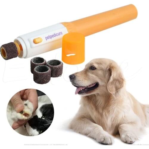 Electric Dog Cat Pet Claw Toe Nail Trimmer Tool Care Grooming Grinder Clipper