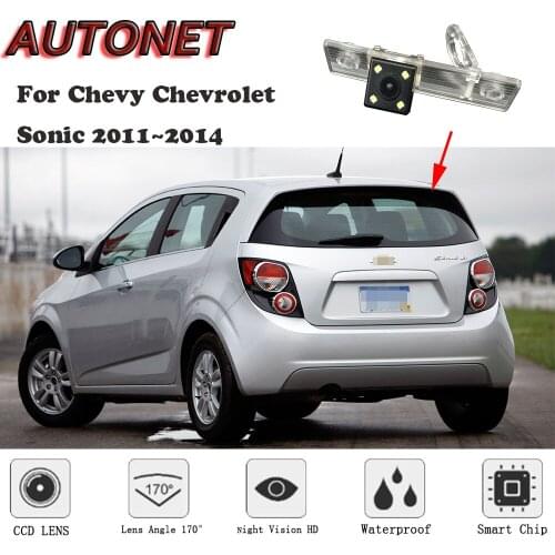 AUTONET HD Night Vision Backup Rear View camera For Chevy Chevrolet Sonic 2011~2014 CCD/ license plate Camera
