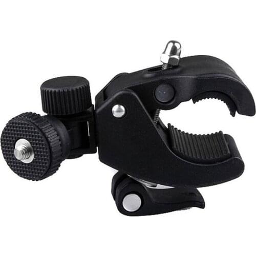 1/4 Camera DV DSLR Bike Bicycle Handlebar Clamp Bracket Tripod Mount Screw Clip Tripods for Gopro Hero 180 Degree High Quality