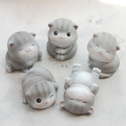 Cute Cat Cartoon Animal Gift Boys Girls Decorations For Home Accessories Ornaments Birthday Present Christmas