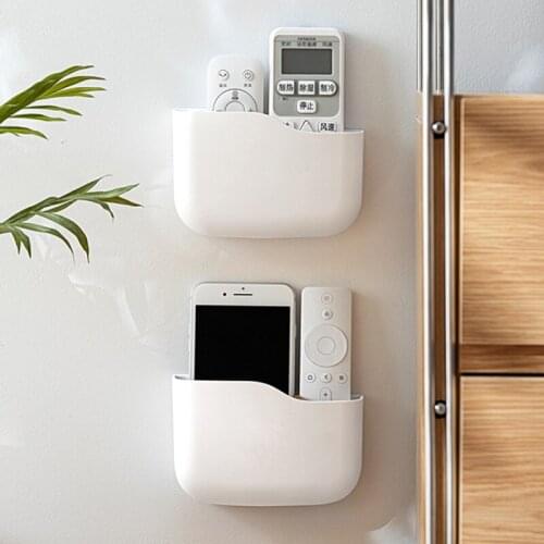 Multifunctional Wall-mounted Storage Rack with Partition Compartment Storage Box Air Conditioner Remote Control Home Office