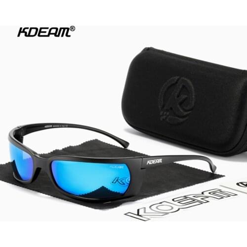 KDEAM New Sport Style Polarized Sunglasses Men Fashion Very Cool Square Sun Glasses Male High Quality UV400 Goggles Gafas A68