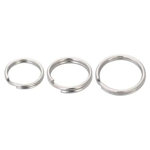 50pcs Key Holder Open Jump Rings Split Rings Double Loops Circle Keychain Ring Connectors for Jewelry Making Wholesale f5df