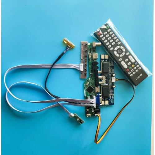 For LM230WF1-TLA5 30pin 1920X1080 23" Resolution TV Digital Signal Controller Board VGA kit VGA AV 4 lamps HDMI LCD