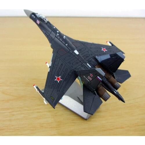 Soviet navy Su-35 fighter jet 1: 144 Russian airplane model adult children gift toy display exhibition collection