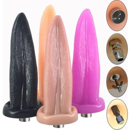 Traditional Sex Machine Attachment 3XLR Accessories Tongue Dildo Suction Cup Sex Love Machine For Women Man Y4