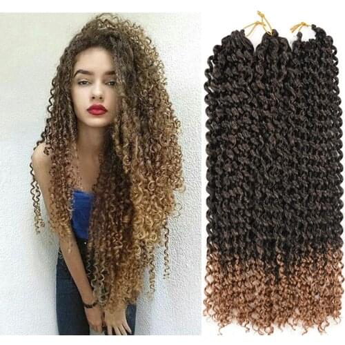 Passion Twist Crochet Hair Extensions Synthetic Water Wave Braiding Hair Bohemia Crochet Braids MOD DORA
