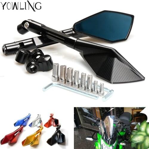 Universal Motorcycle mirrors Aluminum motorbike Side mirror rearview accessories for SUZUKI HAYABUSA/GSXR1300 SV1000/S TL1000R