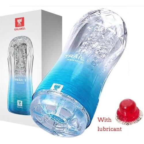 Vacuum Pocket Cup for Men Male Masturbator Cup Soft Pussy Sex Toys Transparent Vagina Adult Endurance Exercise Sex Products