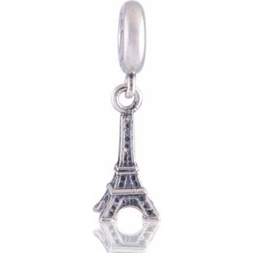 CKK 2020 Spring Eiffel Tower Charms 925 Original Fit Pandora Bracelet Sterling Silver Charm Beads for Jewelry Making