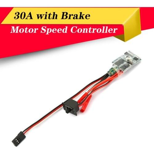 High Quality 30A Mini Brush ESC with Brake Motor Speed Controller for RC Boat Car Using Bidirectional Easy Install