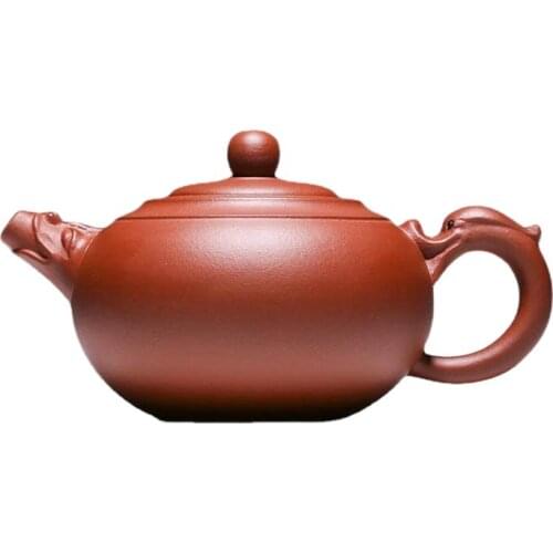 Yixing Teapot Dragon Wishful Pot Ruyi Tea Pot Master Handmade Zisha Chinese Tea Set Healthy Purple Clay Teaware
