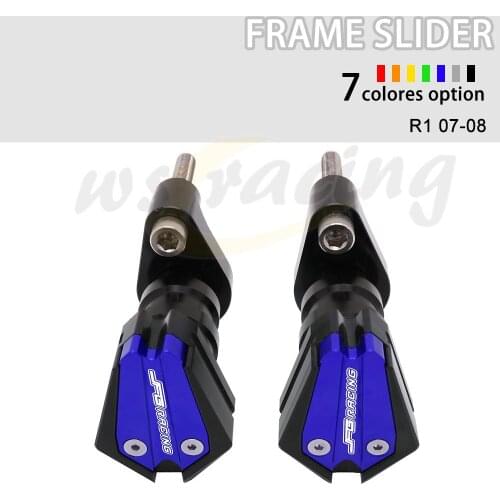 Motorcycle CNC Frame Slider Crash Pad Falling Protector Cover For Yamaha YZF R1 YZFR-1 yzf 2007-2008 Street Bike