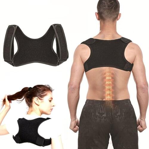 Quality 1Pcs Posture Corrector Spine Back Shoulder Support Corrector Band Adjustable Brace Correction Humpback Back Pain Relief
