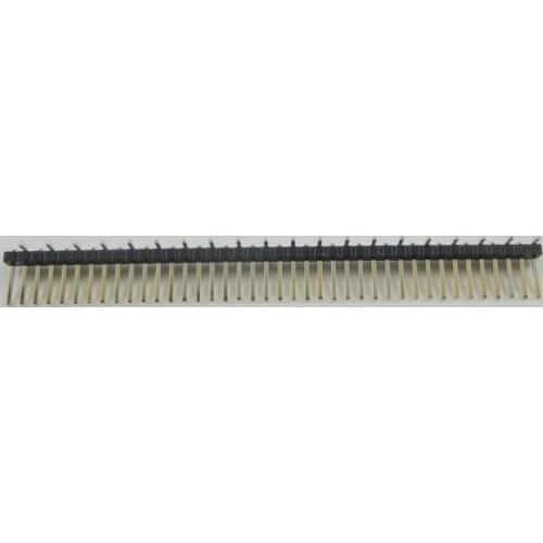 100pcs 1x40 P 1.27mm Pitch Pin Header SMT Male straight gold plated Rohs