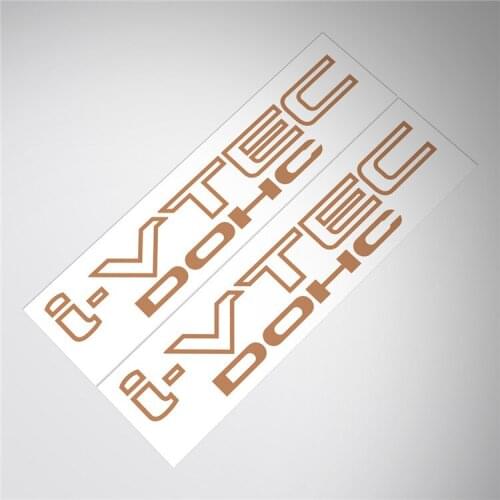 2x Car Styling Decal Vehicle Auto Body Side Door Front Windshield Window Sticker for DOHC i-VTEC 30cm