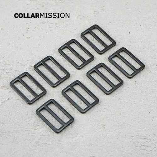 30mm Bag Strap Adjustment Buckle metal Slider Tri-Glid for bag cat dog leash backpacks accessory black RZK30H