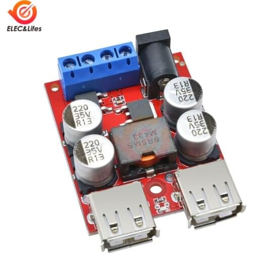5V Vehicle Car Charger charging board DC-DC 8V-35V To 5V 8A Step Down Power Supply Converter Module Dual USB Output charger