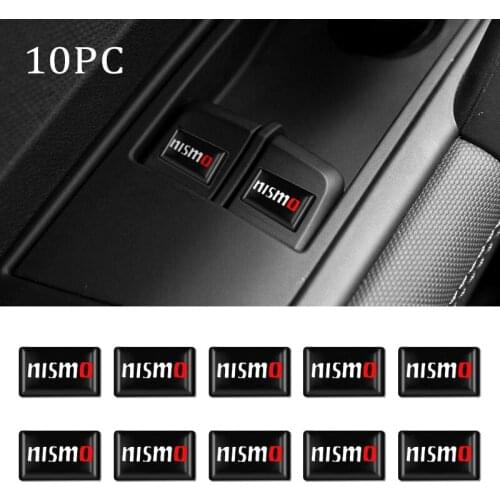 Car 3D Styling Epoxy Resin Emblem Badge Sticker Decals For Nissan Nismo Tiida Teana Skyline Juke X-trail J10 J11 Car Accessories
