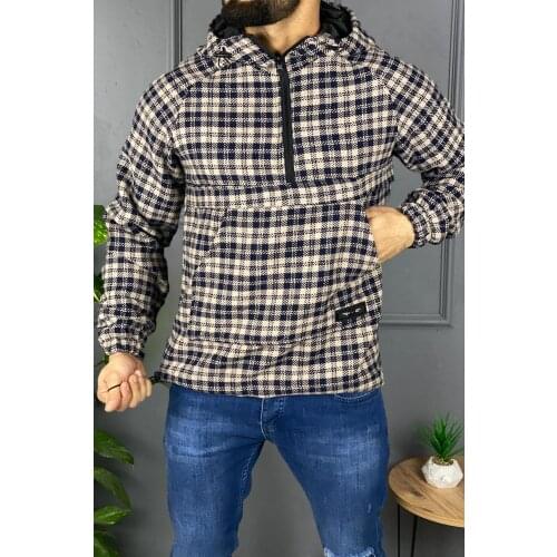 Chilltrax Braided Zipper Detail Hooded Kangaroo Model Seasonal Coat