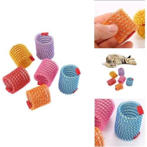 Colorful Plastic Interactive Cat Spring Toy Ball Wide Durable Heavy Gauge Pet Kitten Puppy Playing Scratching Accessory Supplies