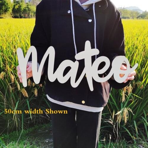 Wooden Baby Name Sign Personalized Name Sign for Nursery Decor Children Interiors Baby Shower Kids Decor Baby Shower Gift