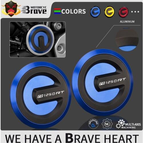 For BMW R1250RT 2019 2020 2021 Motorcycle Frame Hole Cover Insert Plug Cap With logo R 1250 RT R1250 CNC Aluminum