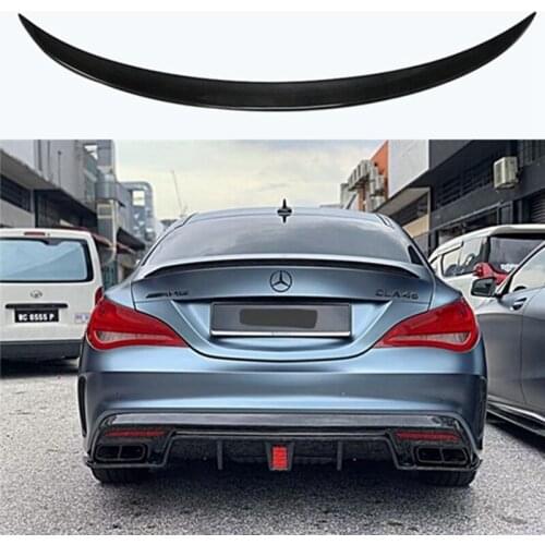 For Mercedes-Benz CLA W117 CLA180 CLA200 CLA250 CLA260 Carbon Fiber Rear Trunk Wing Spoiler CLA45 Much Style 2014 - UP