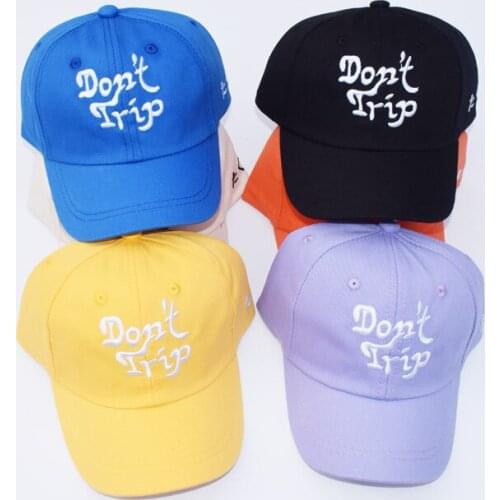 Doitbest 2021 Children Baseball Cap spring Hip Hop Embroidery don't trip summer kid Hats Boy Girl Caps snapback hat gorras