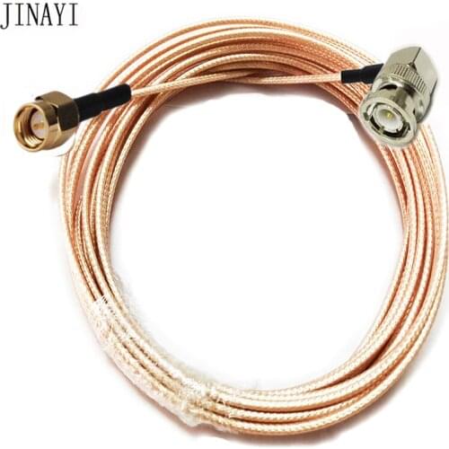 RG316 Cable BNC Male Right Angle to SMA Male RF Jumper Pigtail Cable 50ohm 1/2/3/5/10m