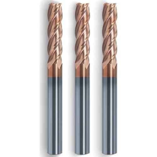 1PCS 63 Degree Tungsten Steel End Mill 4 Flutes Wear-Resistant Precision CNC Alloy Milling Cutter