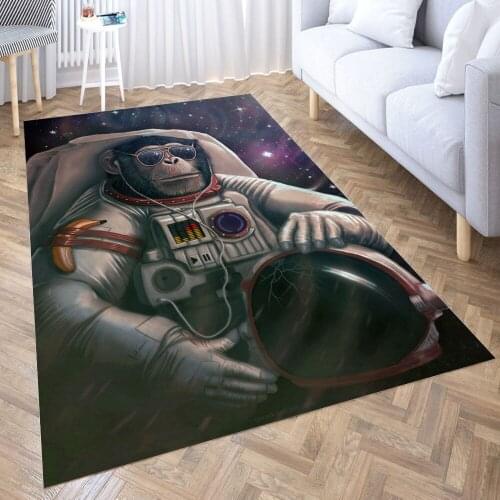Space Farer Carpet for Living Room 3D Anime Cartoon Rug Gamer Teen Room Bedside Lounge Rug Kids Children Floor Mats