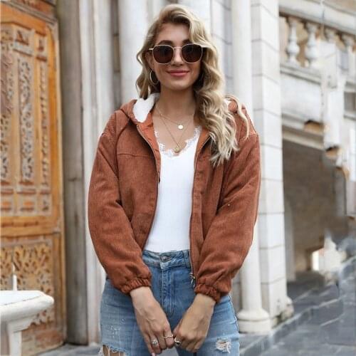 Foridol Faux Fur Bomber Coat Jacket Women Clothes Winter Short Streetwear Short Coat Casual Hooded Zipper Warm Coat 2020