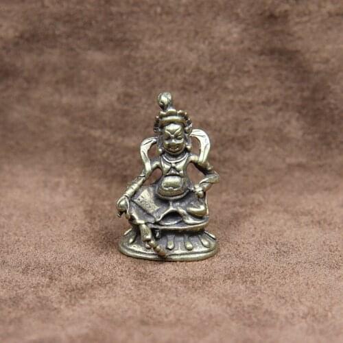 Copper Nepal Mahakala Buddha Miniatures Figurines Ornaments Home Decorations Accessories Retro Brass Buddha Statue Desktop Decor