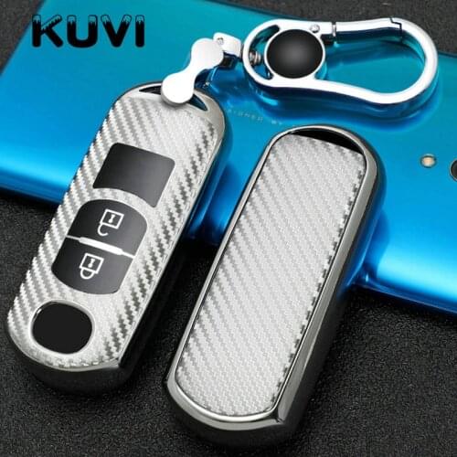 Fashion Car Key Case Full Cover Protect for Mazda 2356 Demio CX-3 CX-4 CX-5 CX-7 CX8 CX-9 MX5 Axela Atenza 2015-2019 Keychain