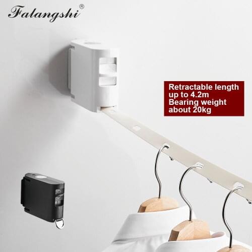 Invisible Tendedero Laundry Dryer Retractable ClothesLine Dryer Indoor Outdoor Drying Rack TPU Clothesline Hanger WB3005