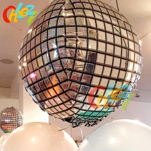 New arrival 4D Disco Helium balloon birthday wedding party Decoration balloon 35cm*35cm*35cm Photo props Kids toys baby Shower