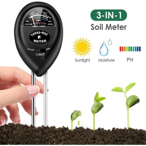 Soil Test Soil Tester Moisture Light pH Meter for Plant Vegetables Garden Lawn Drop Shipping in stock