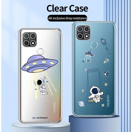 For OPPO A15 Case Transparent Case For OPPO A15 Clear Back Cover For OPPO A15 a15 Fundas CPH2185 TPU Shockproof Phone Shell 6.52