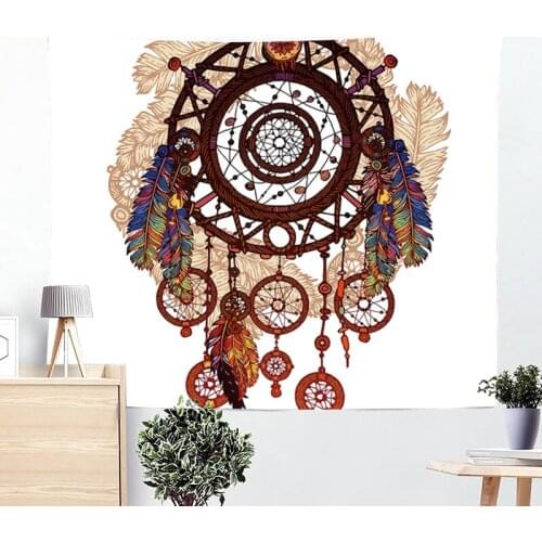 Psychedelic Wall Hanging Tapestry Mandala Wall Cloth Tapestries Lion Dragonfly Pattern Carpet Decor Pool Mats Witchcraft Fabric